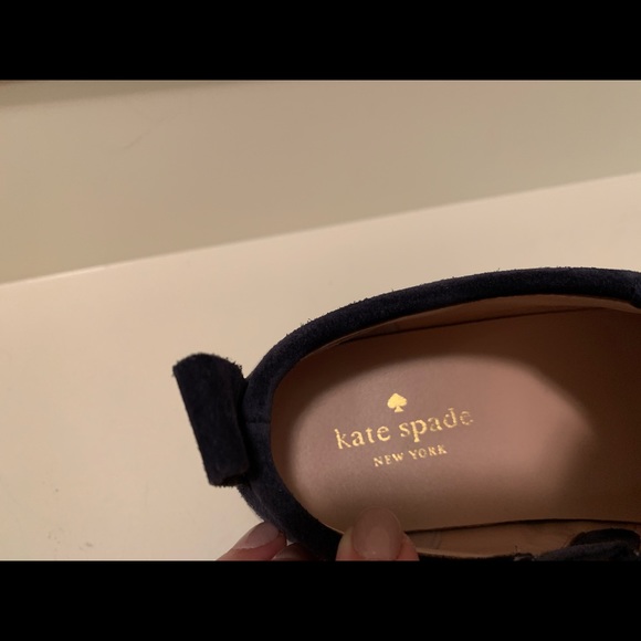 Kate Spade navy suede sneakers - Picture 2 of 8